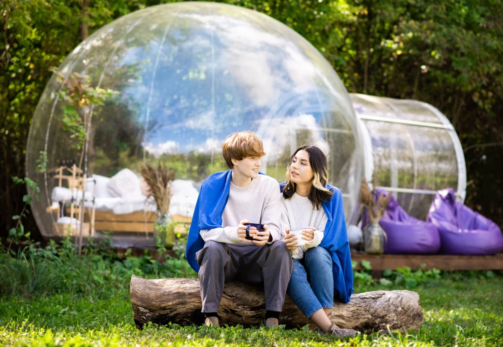 transparent bubble tent