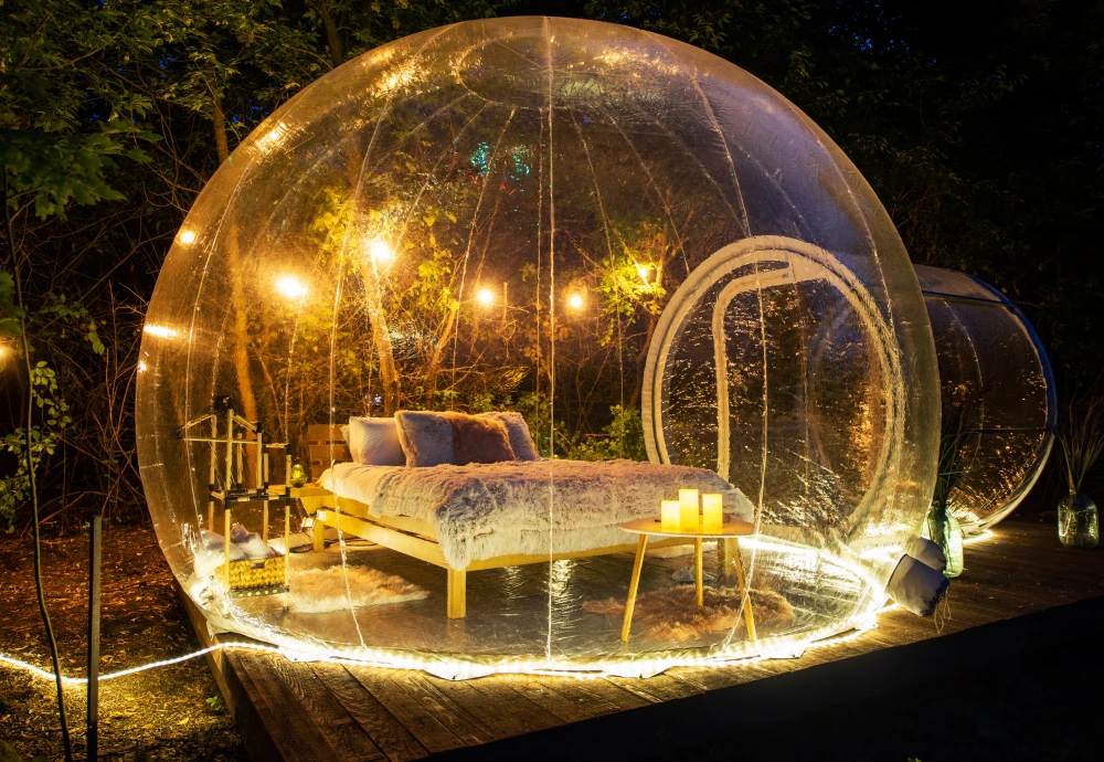 transparent crystal bubble tent