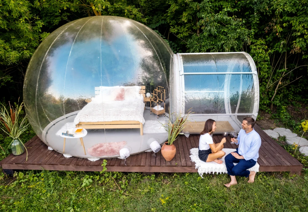 innovative transparent bubble tents