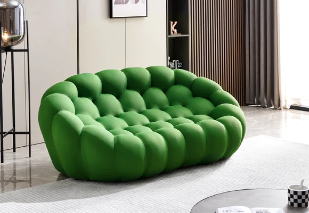 green bubble sofa